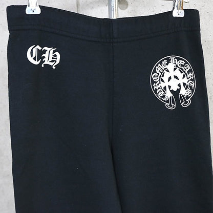 CHROME HEARTS Cemetery Cross Sweatpants Black Size S