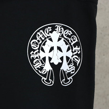 CHROME HEARTS Cemetery Cross Sweatpants Black Size S