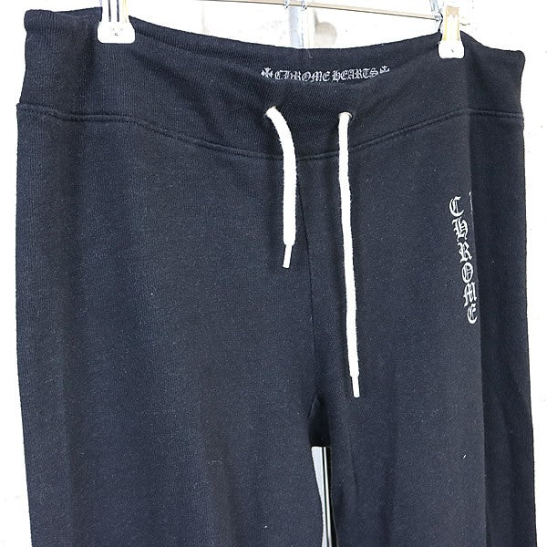 CHROME HEARTS Old English Logo Sweatpants Black Size M