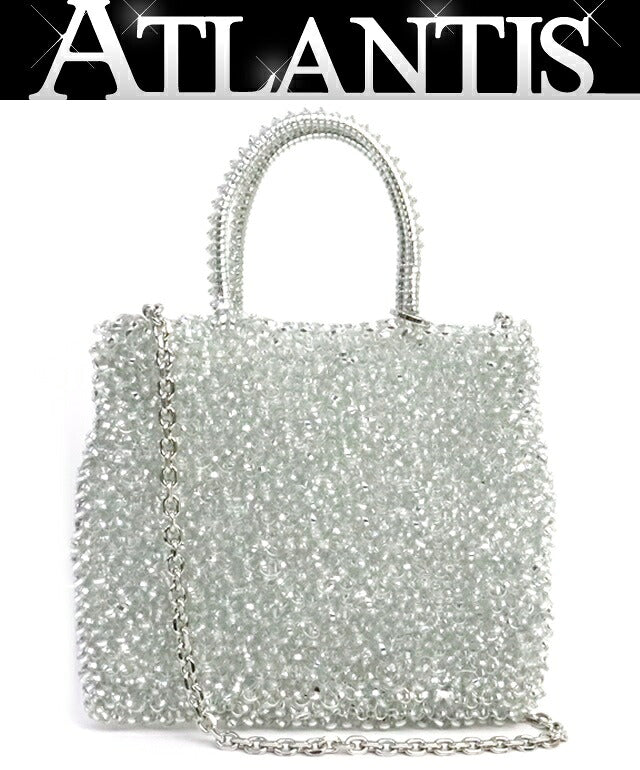 ANTEPRIMA Silver Mini 2WAY Wire Bag PVC Size ONE SIZE