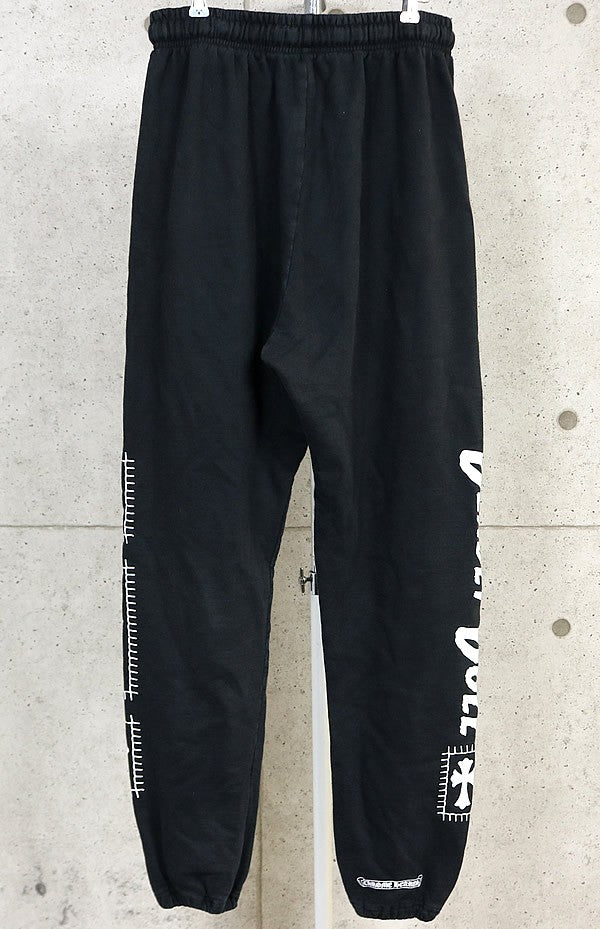 CHROME HEARTS Deadly Doll Cotton Sweatpants Black Size L