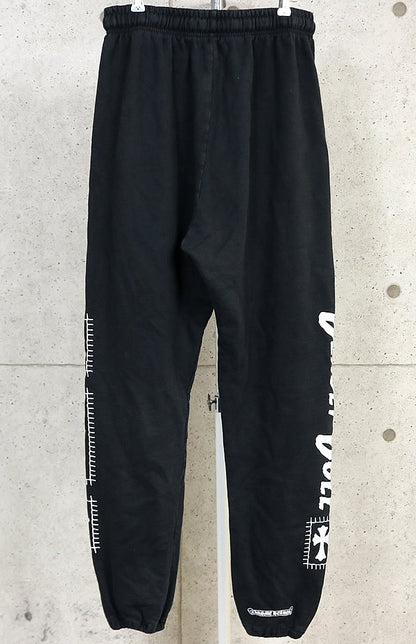CHROME HEARTS Deadly Doll Cotton Sweatpants Black Size L