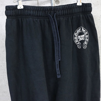 CHROME HEARTS Deadly Doll Cotton Sweatpants Black Size L