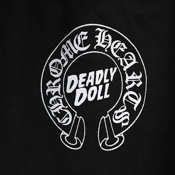 CHROME HEARTS Deadly Doll Cotton Sweatpants Black Size L
