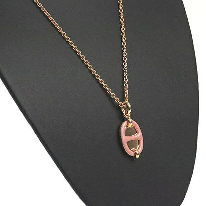 Hermès Mini Maillon PM Rose Plated Necklace Size ONE SIZE