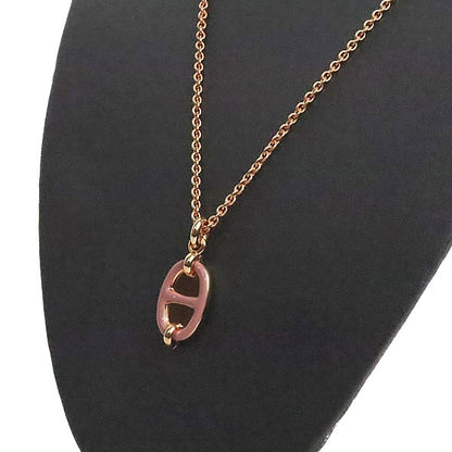 Hermès Mini Maillon PM Rose Plated Necklace Size ONE SIZE