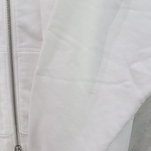 DSQUARED D2 Zip Herca Sleeve Logo Hoodie White Size XS