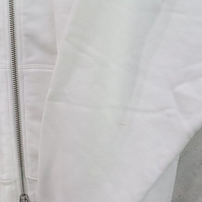 DSQUARED D2 Zip Herca Sleeve Logo Hoodie White Size XS