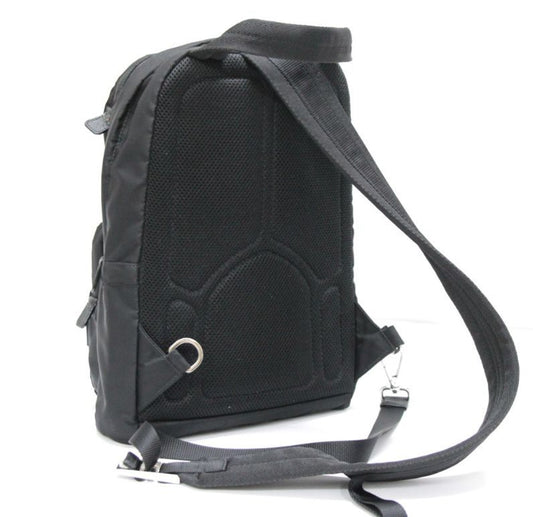 PRADA Triangle Logo Nylon Shoulder Bag Black Size ONE SIZE