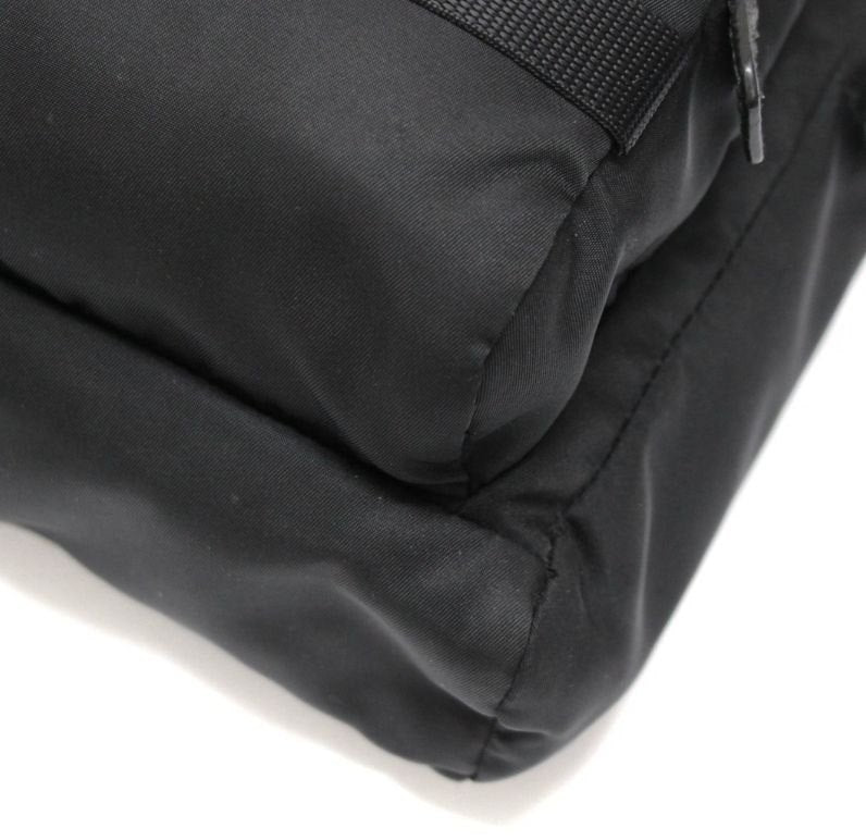 PRADA Triangle Logo Nylon Shoulder Bag Black Size ONE SIZE