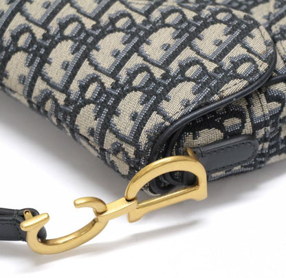 Christian Dior Mini Oblique Jacquard Bag Blue Size ONE SIZE