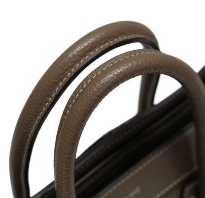 CELINE Luggage Nano Shopper Leather Bag Souri Size ONE SIZE