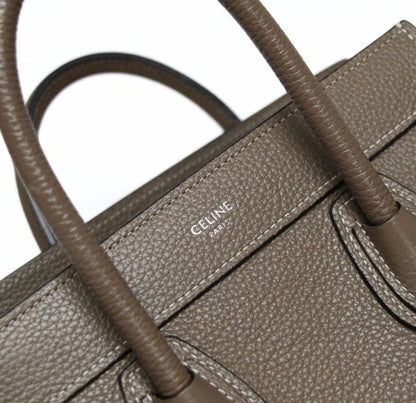 CELINE Luggage Nano Shopper Leather Bag Souri Size ONE SIZE