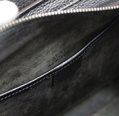 CELINE Luggage Nano Shopper Leather Bag Black Size ONE SIZE