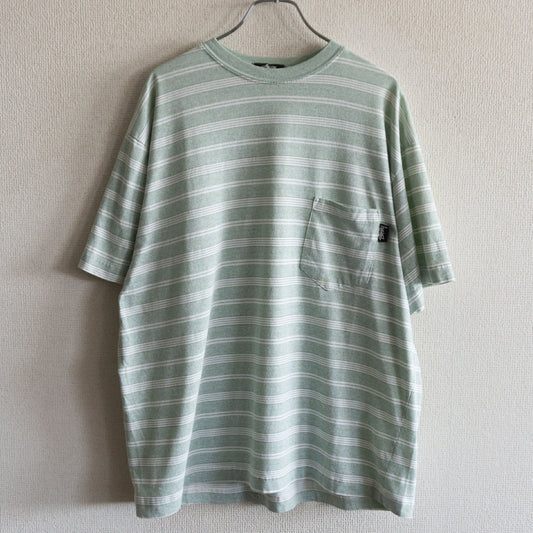 Stussy 80S Striped Pocket T-shirt Size L