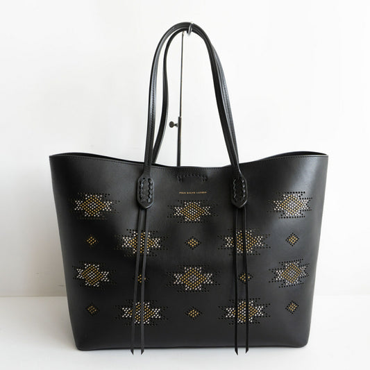 Polo Ralph Lauren Native Leather Tote Bag Black