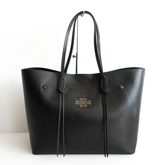 Polo Ralph Lauren Native Leather Tote Bag Black