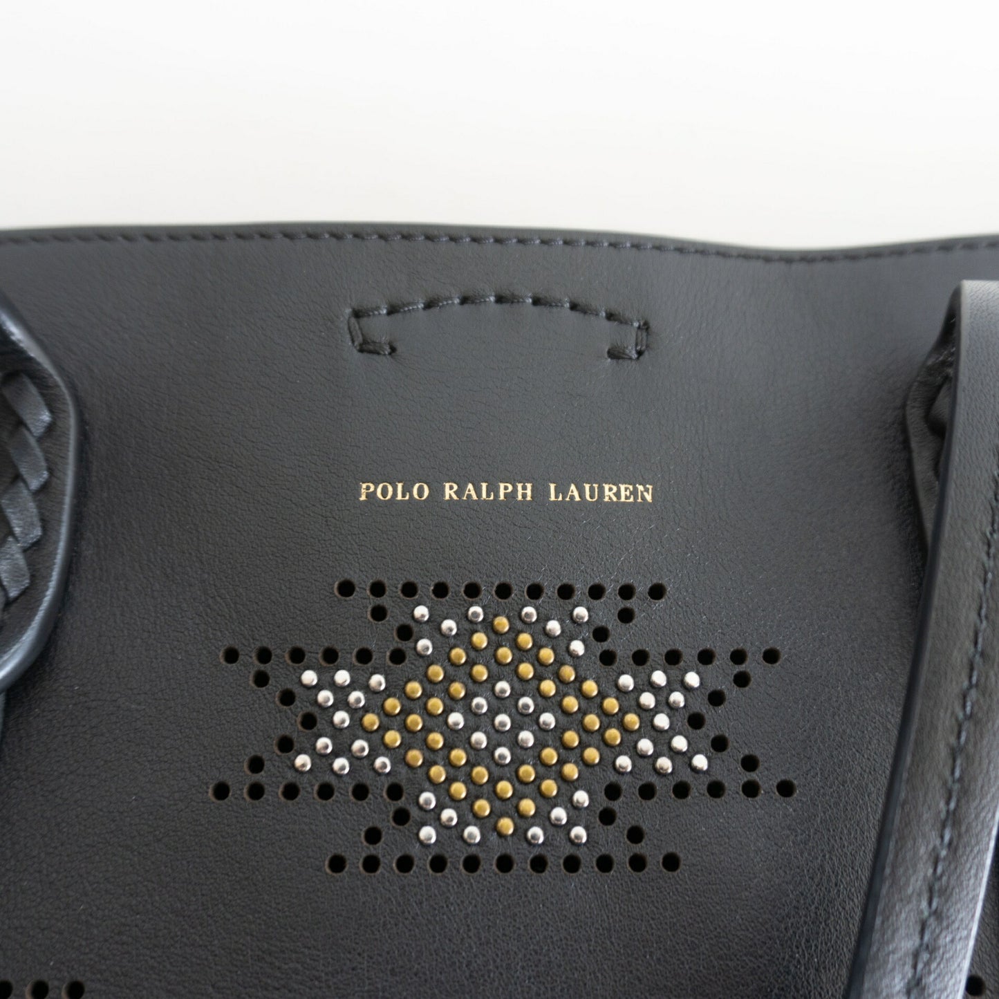 Polo Ralph Lauren Native Leather Tote Bag Black