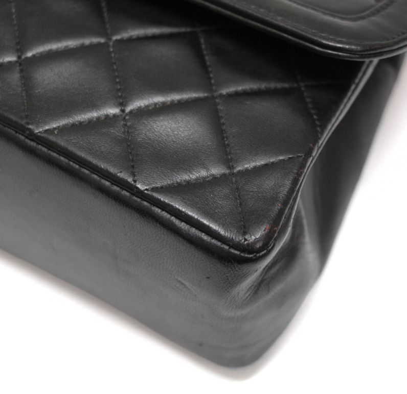 CHANEL Vintage Matelasse 23 Lambskin Bag Black Size ONE SIZE