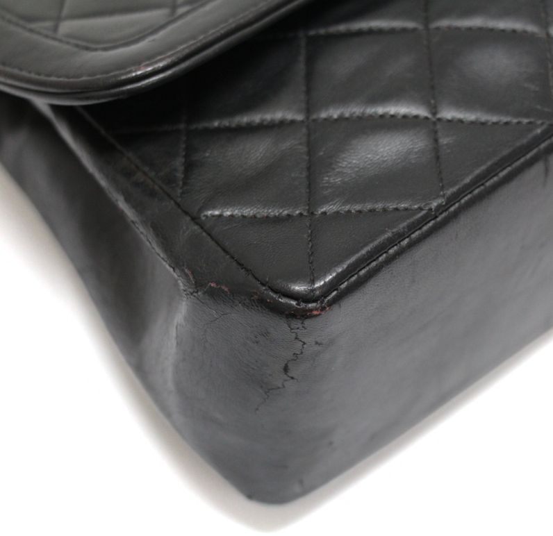 CHANEL Vintage Matelasse 23 Lambskin Bag Black Size ONE SIZE