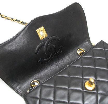 CHANEL Vintage Matelasse 23 Lambskin Bag Black Size ONE SIZE