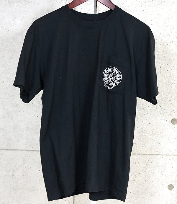 CHROME HEARTS Horseshoe Pocket T-Shirt Black Size L