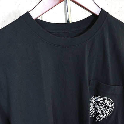 CHROME HEARTS Horseshoe Pocket T-Shirt Black Size L