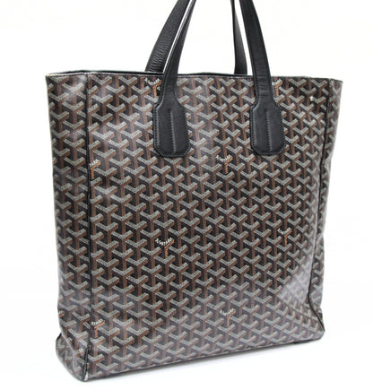 GOYARD Volnaire PVC Leather Tote Bag Black Size ONE SIZE