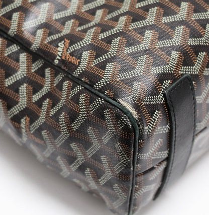 GOYARD Volnaire PVC Leather Tote Bag Black Size ONE SIZE