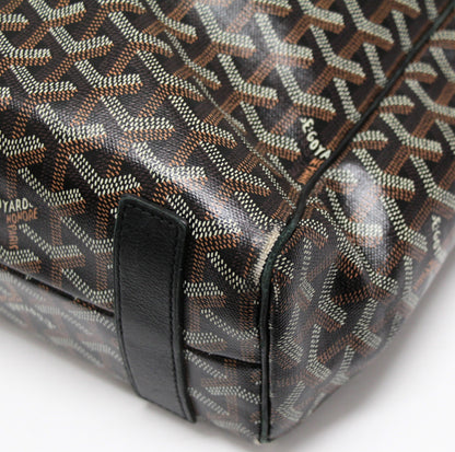 GOYARD Volnaire PVC Leather Tote Bag Black Size ONE SIZE