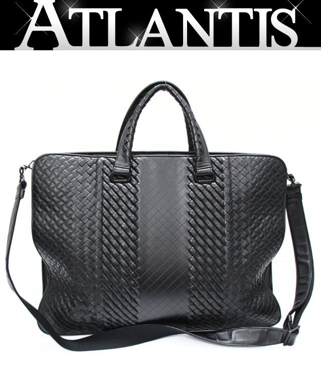 BOTTEGA VENETA Intrecciato Briefcase Black Size ONE SIZE