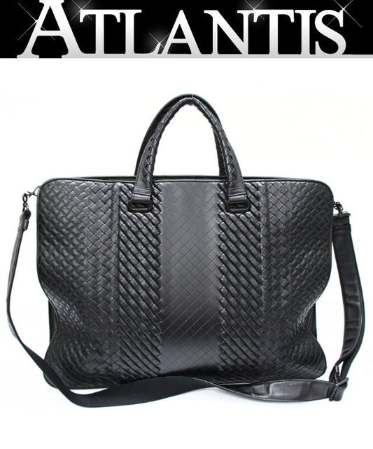 BOTTEGA VENETA Intrecciato Briefcase Black Size ONE SIZE