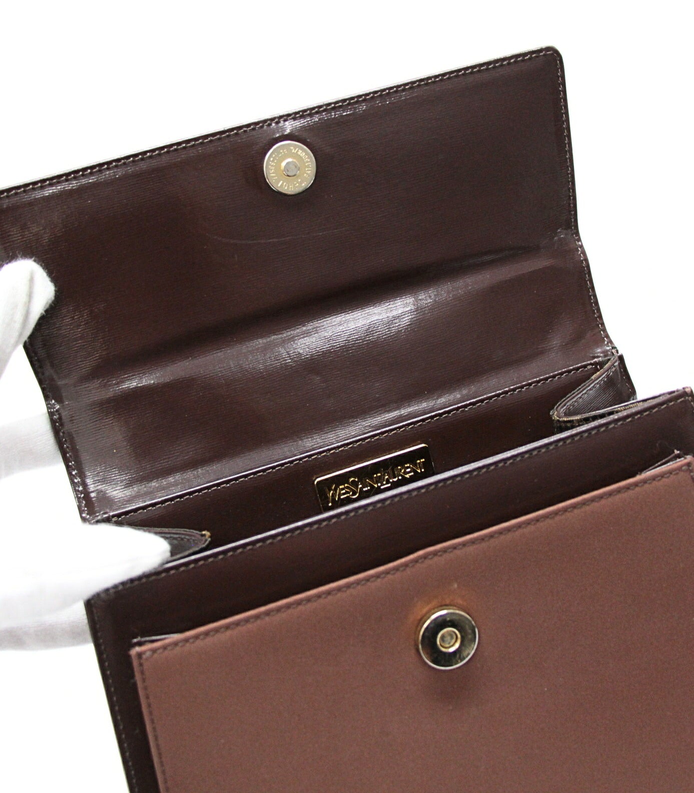 YVES SAINT LAURENT Vintage Handbag Brown Size ONE SIZE
