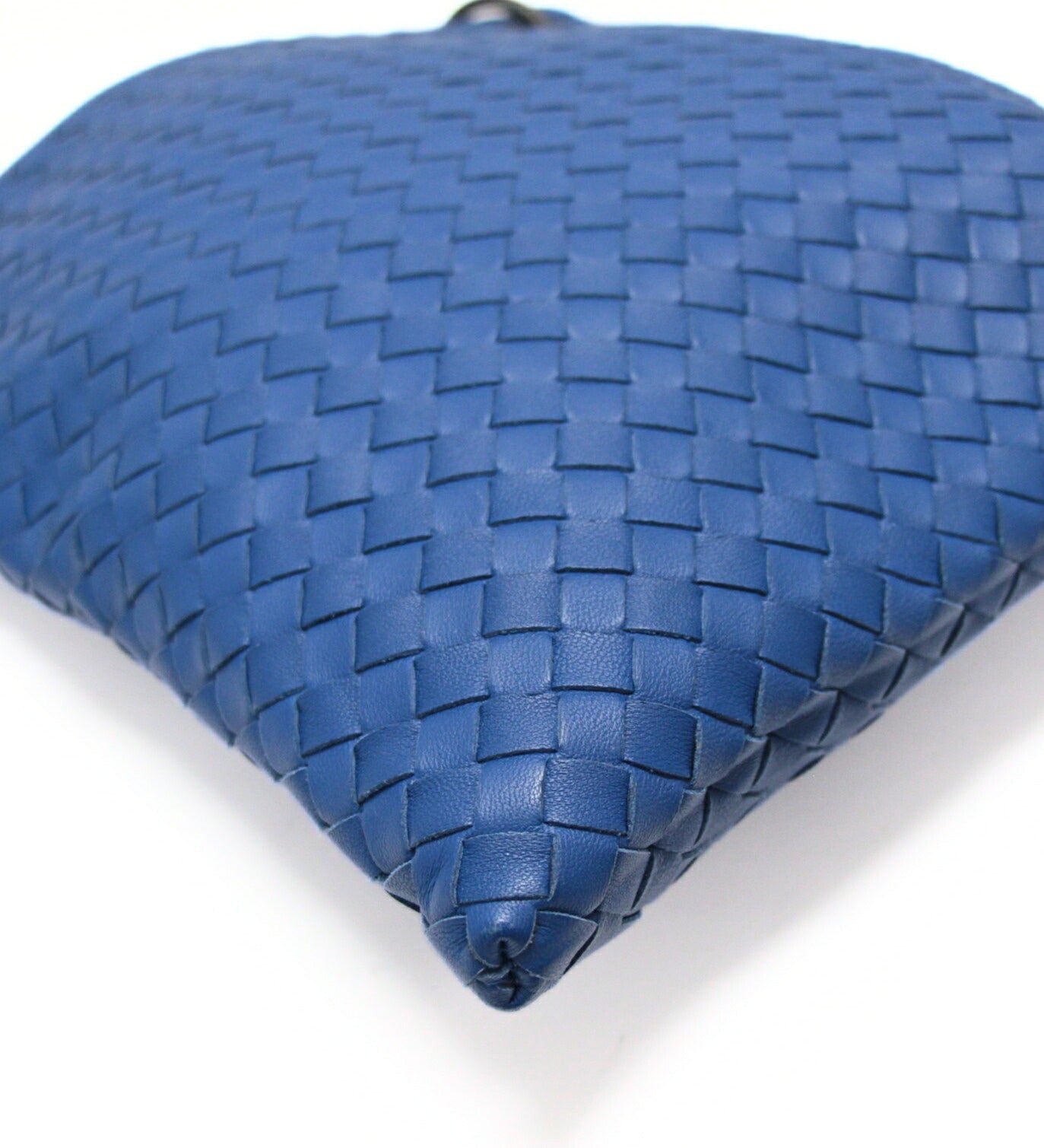 BOTTEGA VENETA Intrecciato Leather Bag Blue Size ONE SIZE