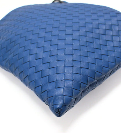 BOTTEGA VENETA Intrecciato Leather Bag Blue Size ONE SIZE