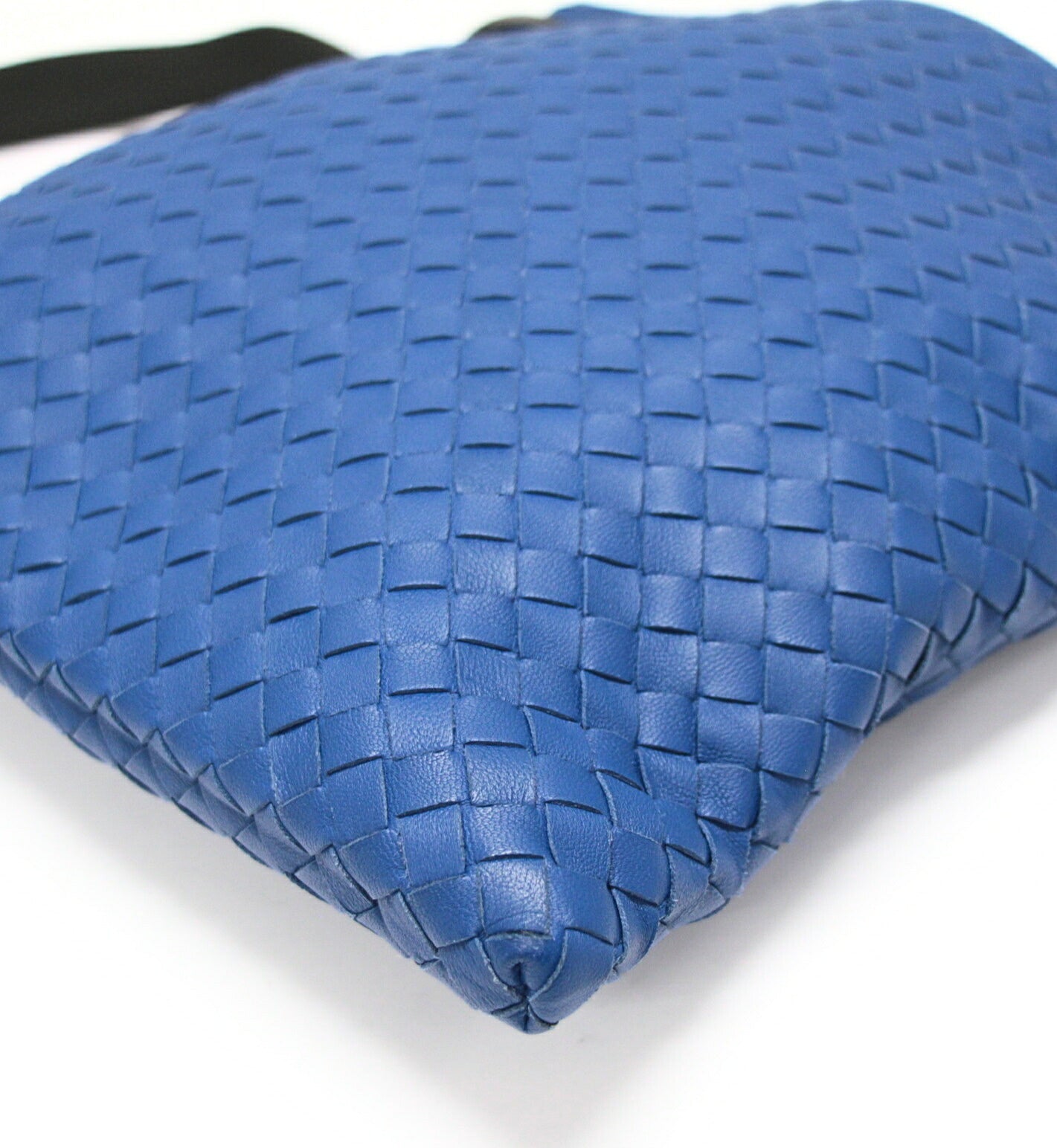 BOTTEGA VENETA Intrecciato Leather Bag Blue Size ONE SIZE