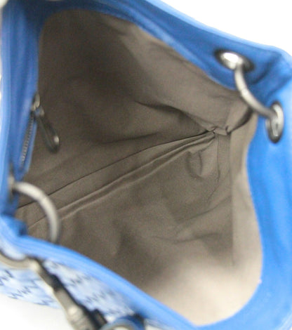BOTTEGA VENETA Intrecciato Leather Bag Blue Size ONE SIZE