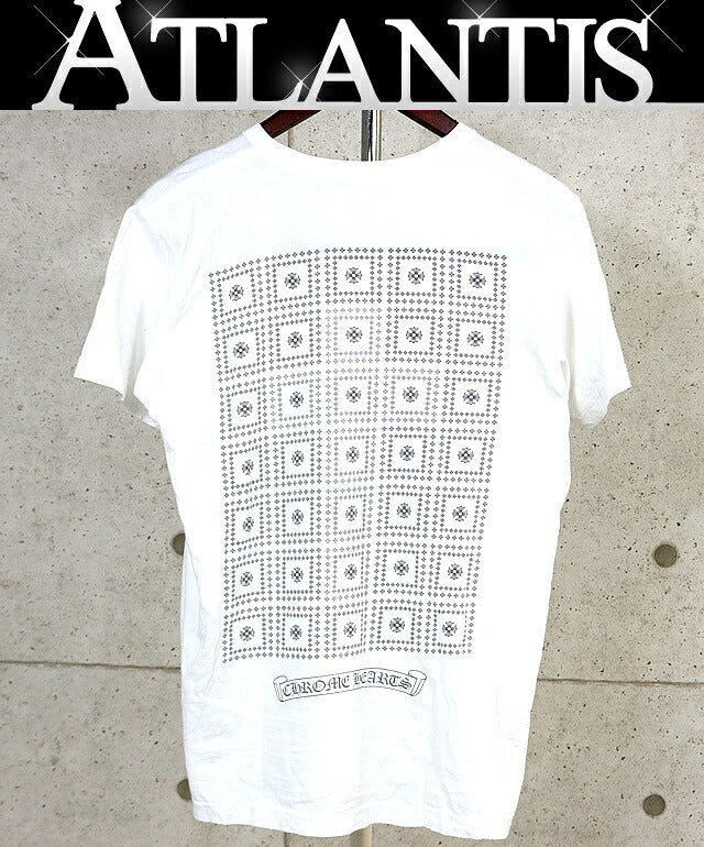 CHROME HEARTS CH Plus Pocket T-Shirt White Cotton Size M