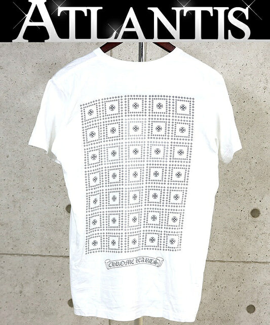 CHROME HEARTS CH Plus Pocket T-Shirt White Cotton Size M