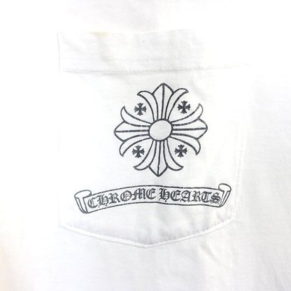 CHROME HEARTS CH Plus Pocket T-Shirt White Cotton Size M