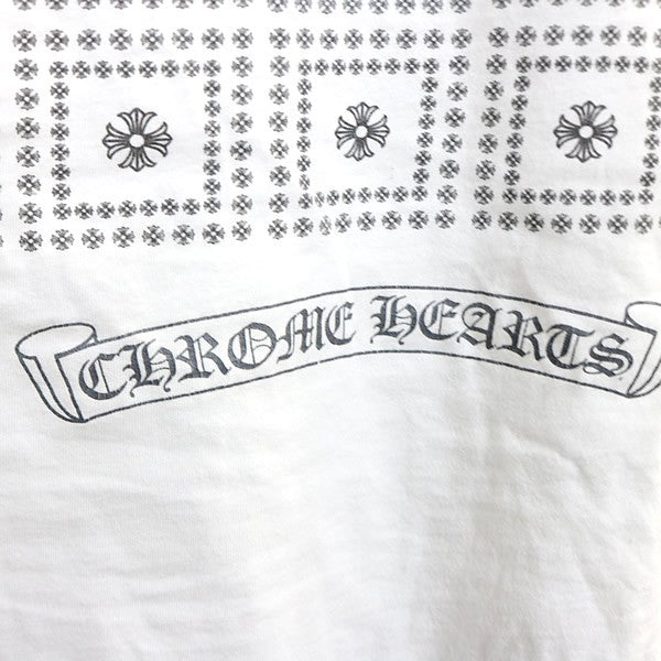 CHROME HEARTS CH Plus Pocket T-Shirt White Cotton Size M