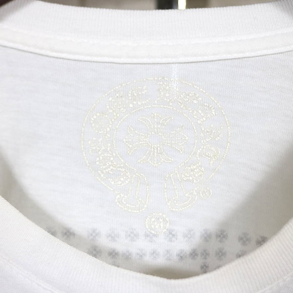 CHROME HEARTS CH Plus Pocket T-Shirt White Cotton Size M