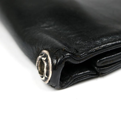 CHROME HEARTS 2ZIP Cross Button Wallet Black Size ONE SIZE
