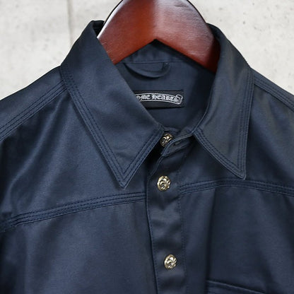 CHROME HEARTS BS Fleur Button Military Jacket Navy Size M