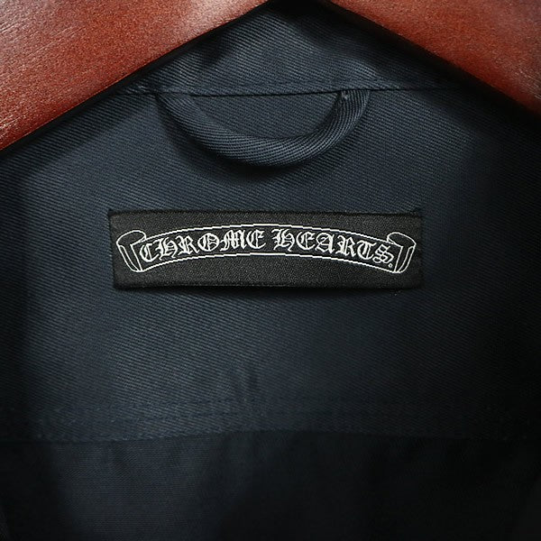 CHROME HEARTS BS Fleur Button Military Jacket Navy Size M