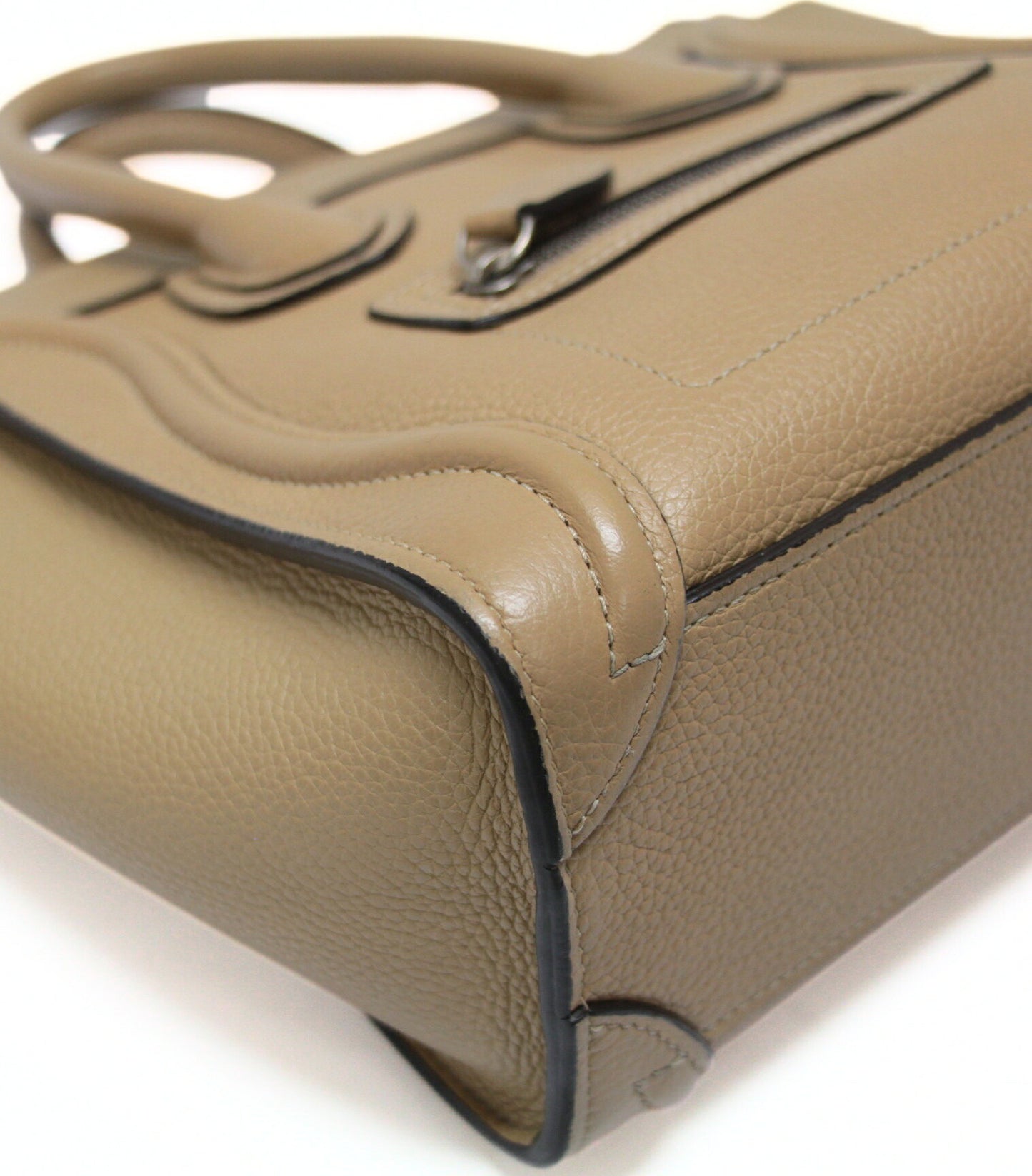 CELINE Luggage Nano Shopper 2WAY Bag Beige Size ONE SIZE