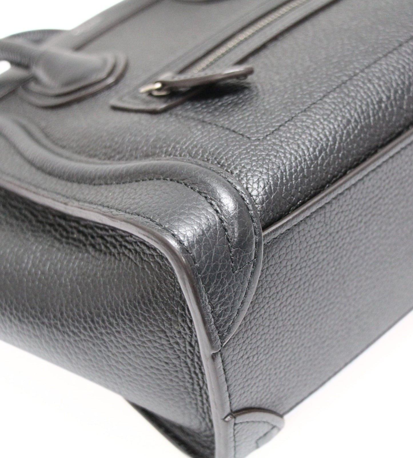 CELINE Luggage Nano Shopper 2WAY Bag Black Size ONE SIZE