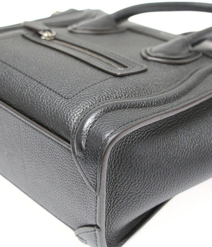 CELINE Luggage Nano Shopper 2WAY Bag Black Size ONE SIZE