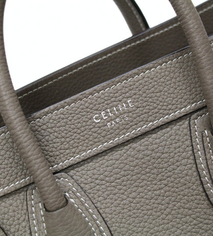 CELINE Luggage Nano Shopper 2WAY Bag Beige Size ONE SIZE