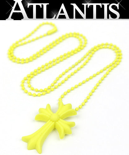 CHROME HEARTS Small CH Cross Necklace Yellow Size ONE SIZE